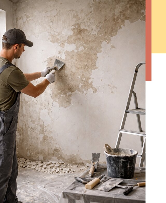 Снятие старой шпаклевки в Баксане от 1869 руб. — быстро и недорого | ОТДЕЛОЧНИК-Бкс