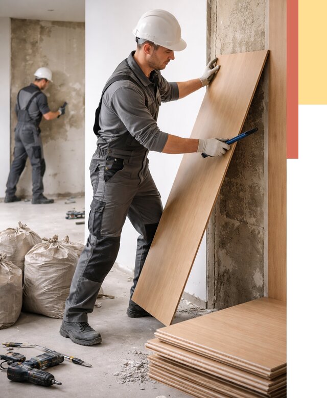 Демонтаж стеновых панелей в Баксане от 3536 руб. за м² быстро и недорого | ОТДЕЛОЧНИК-Бкс