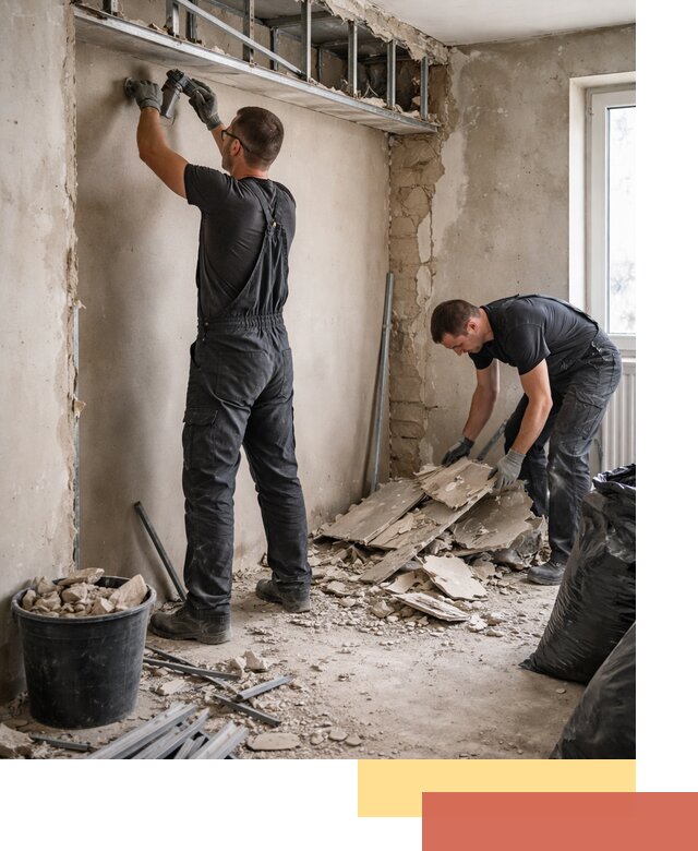 Демонтаж короба из гипсокартона в Баксане быстро и аккуратно