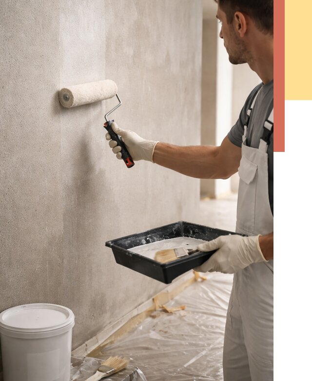 Грунтовка стен в Баксане от 2222 руб. м2 — быстро, недорого, с материалом | ОТДЕЛОЧНИК-Бкс