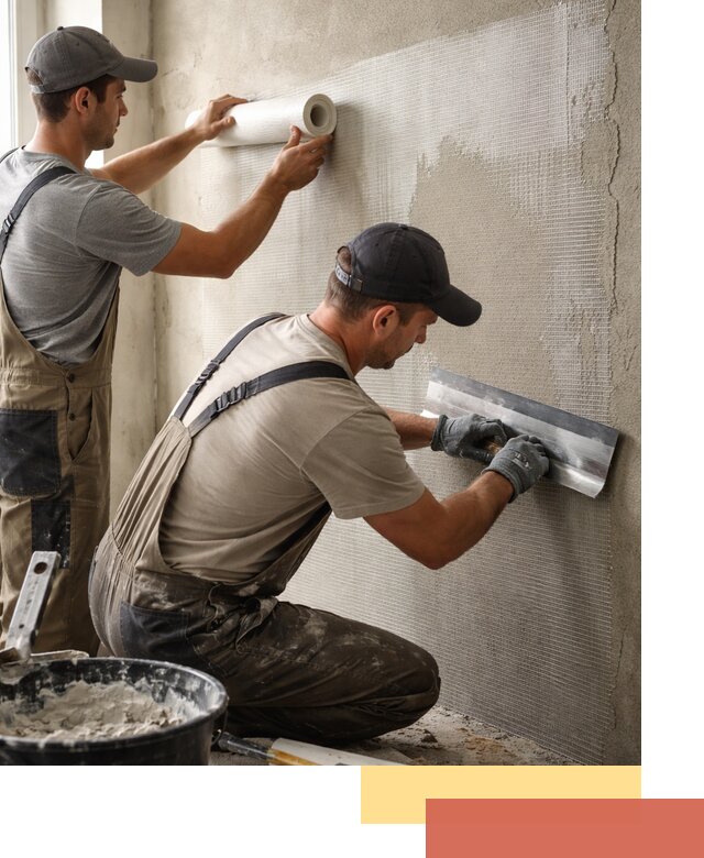 Армирование стен стеклосеткой в Баксане для прочной отделки