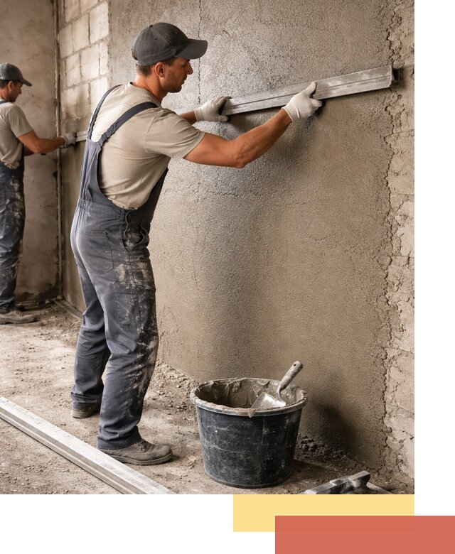 Штукатурка стен цементно-песчаная в Баксане профессионально