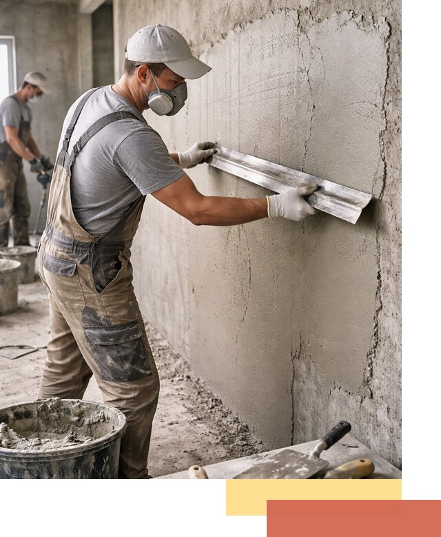 Штукатурка бетонных стен в Баксане качественно и долговечно