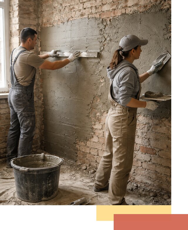 Штукатурка кирпичных стен в Баксане — качественно и надежно