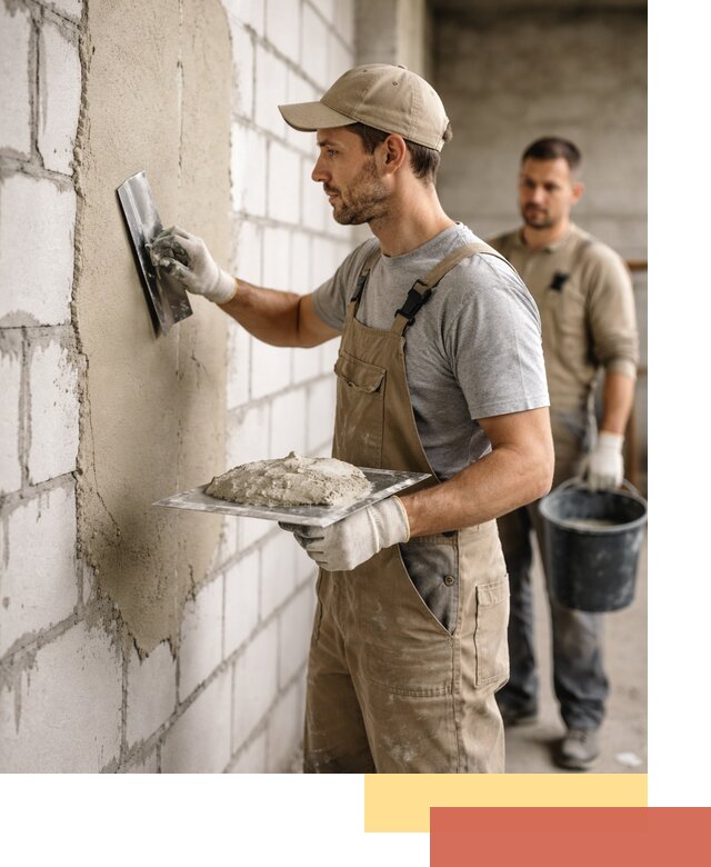 Штукатурка стен из газобетона в Баксане под ключ