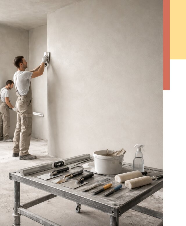 Штукатурка стен под покраску в Баксане от 4546 руб./м² — качественно и недорого | ОТДЕЛОЧНИК-Бкс