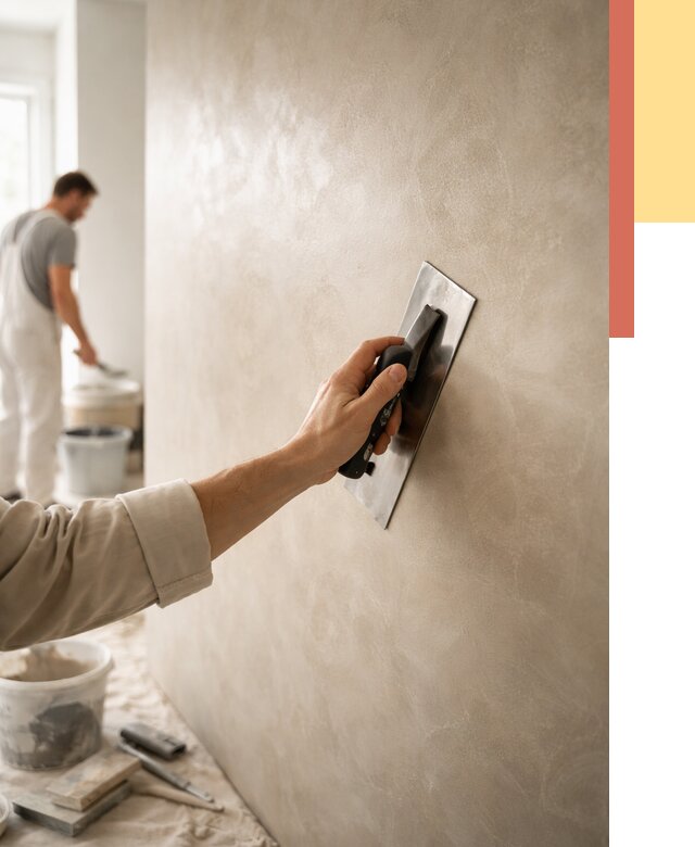 Венецианская штукатурка в Баксане от 3536 руб/м² — нанесение стен под ключ | ОТДЕЛОЧНИК-Бкс