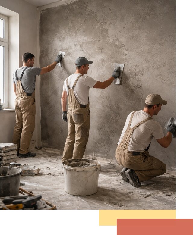 Декоративная штукатурка под бетон в Баксане для стен и потолков