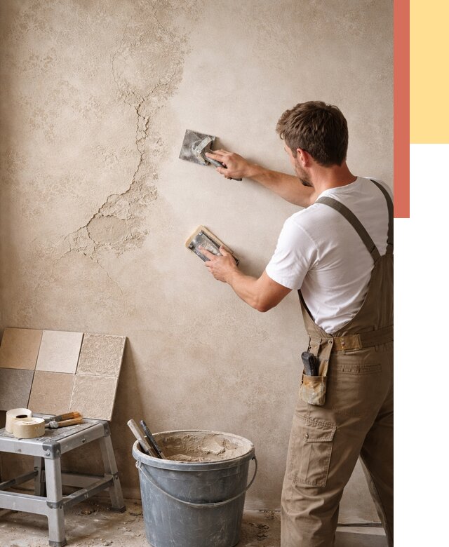 Ремонт декоративной штукатурки в Баксане от 4546 руб. под ключ | ОТДЕЛОЧНИК-Бкс