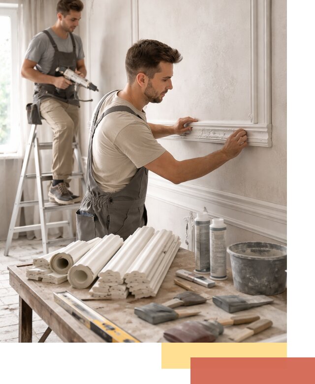 Монтаж лепнины на стены в Баксане профессионально и качественно