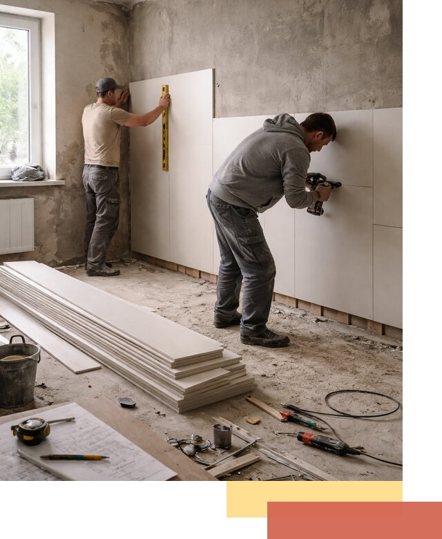 Монтаж ПВХ панелей на стены в Баксане качественно и быстро