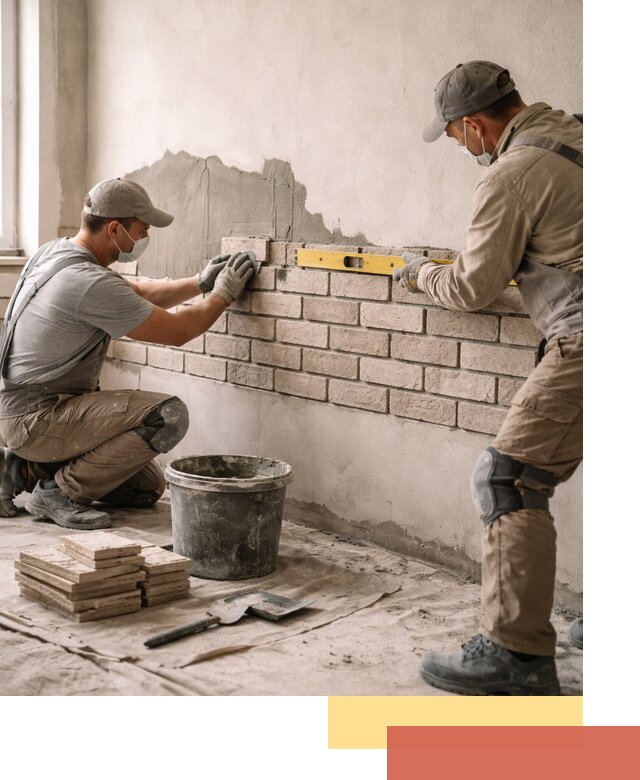 Монтаж декоративного кирпича профессионально в Баксане