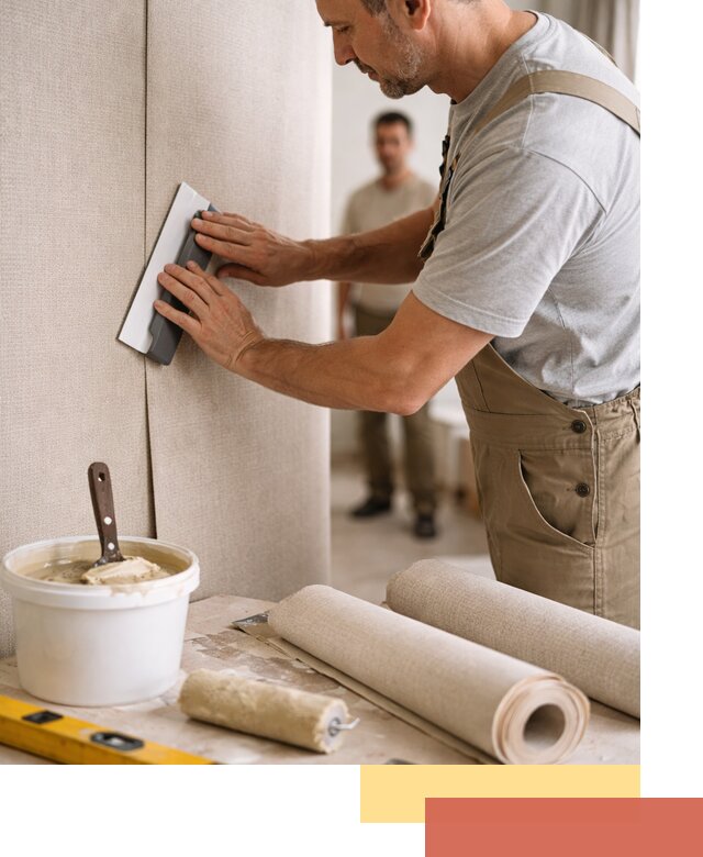 Поклейка текстильных обоев в Баксане профессионально и аккуратно