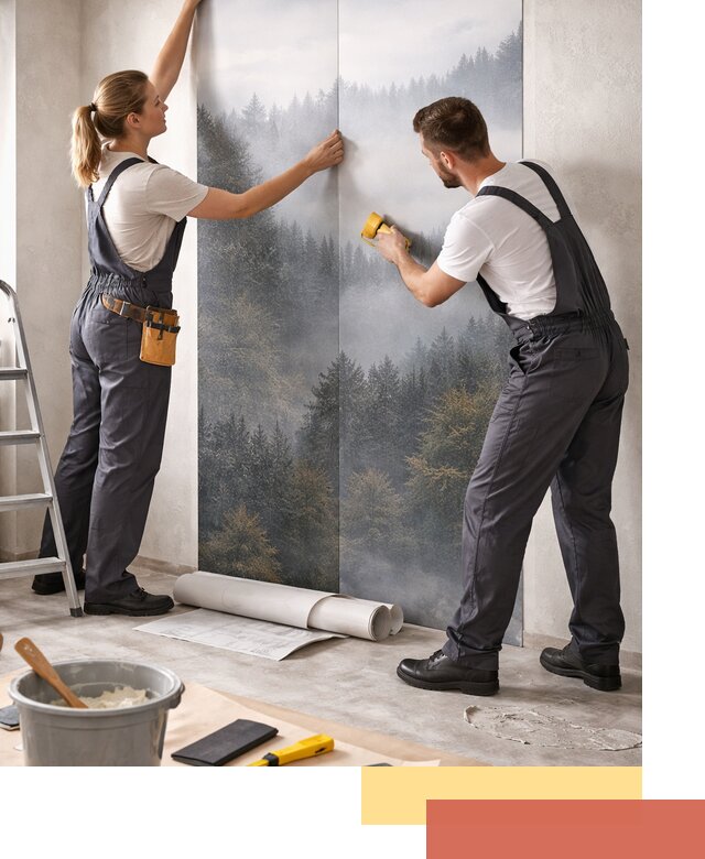 Поклейка фотообоев профессионально в Баксане под ключ