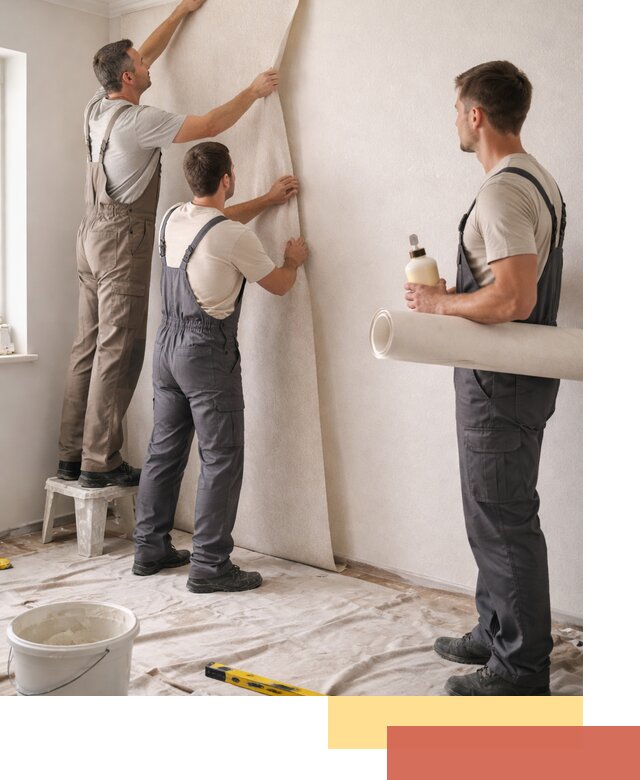 Оклейка стен обоями в Баксане — качественно и профессионально