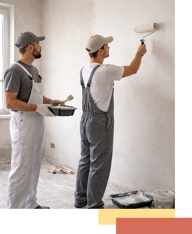 Покраска стен водоэмульсионной краской в Баксане