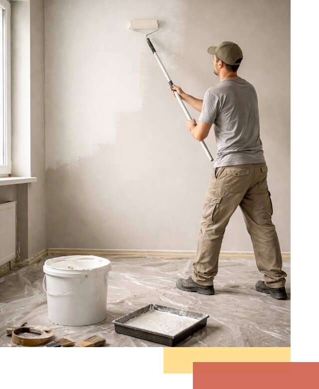 Покраска стен латексной краской в Баксане качественно и быстро