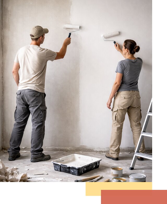 Окраска стен по стеклохолсту в Баксане качественно и долговечно