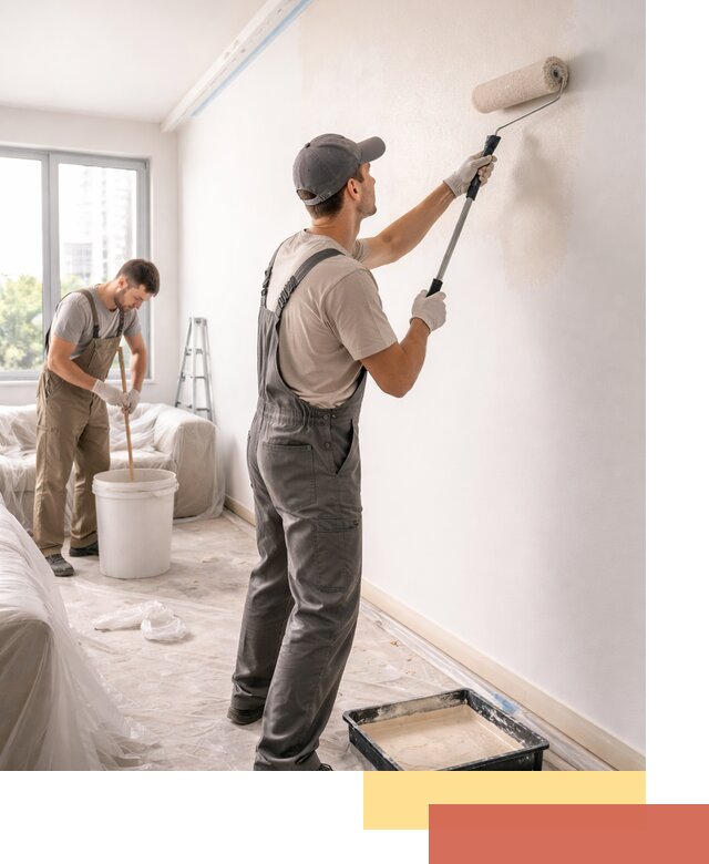 Покраска стен в офисе в Баксане — быстрый и качественный ремонт