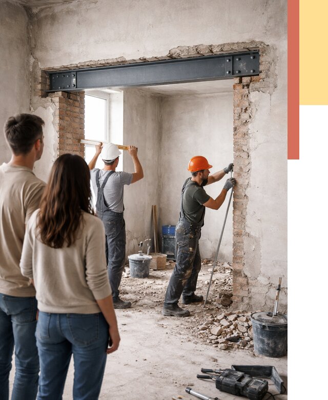 Усиление проема в стене в Баксане от 9597 руб. — усиление дверного проема металлоконструкцией | ОТДЕЛОЧНИК-Бкс