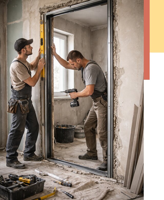 Закладка дверного проема в Баксане от 3536 руб. — быстро и недорого | ОТДЕЛОЧНИК-Бкс