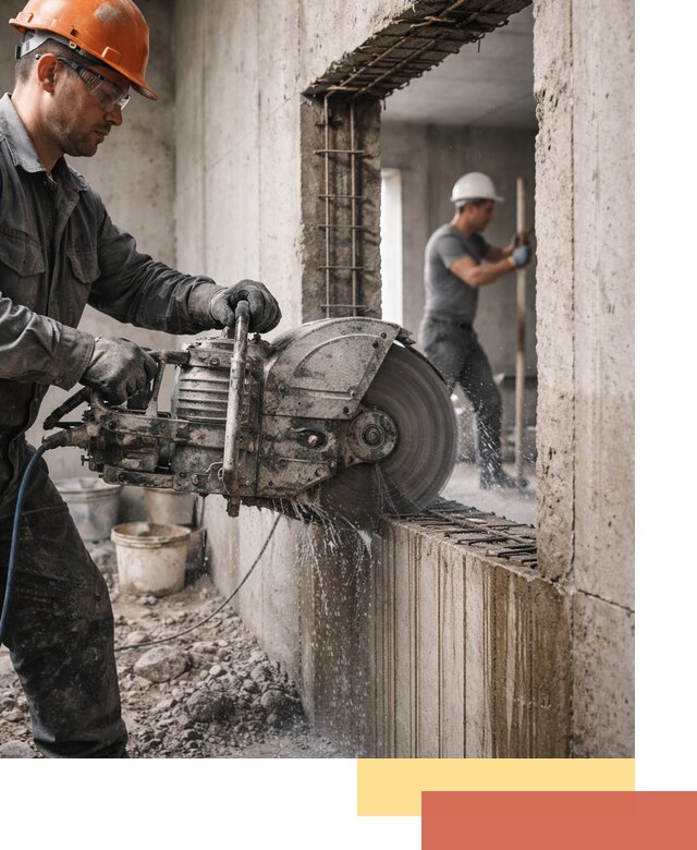 Алмазная резка проемов в Баксане быстро и точно