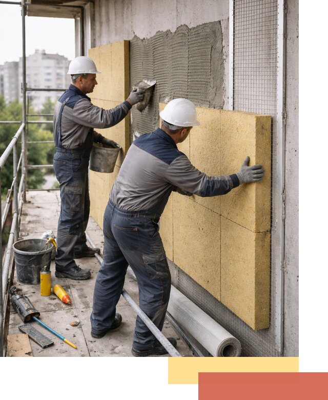 Утепление стен зданий и домов в Баксане качественно и надежно
