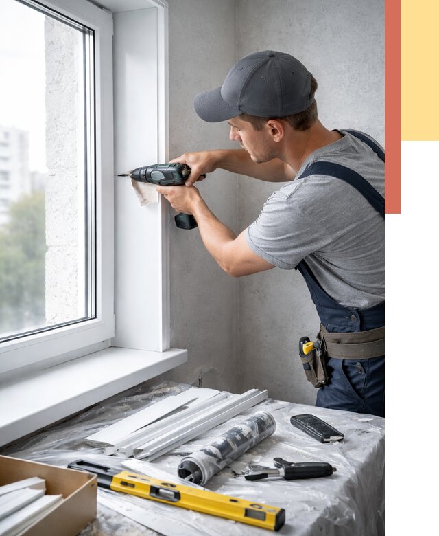 Установка пластиковых откосов в Баксане от 2273 руб. | ОТДЕЛОЧНИК-Бкс монтаж, быстро и недорого