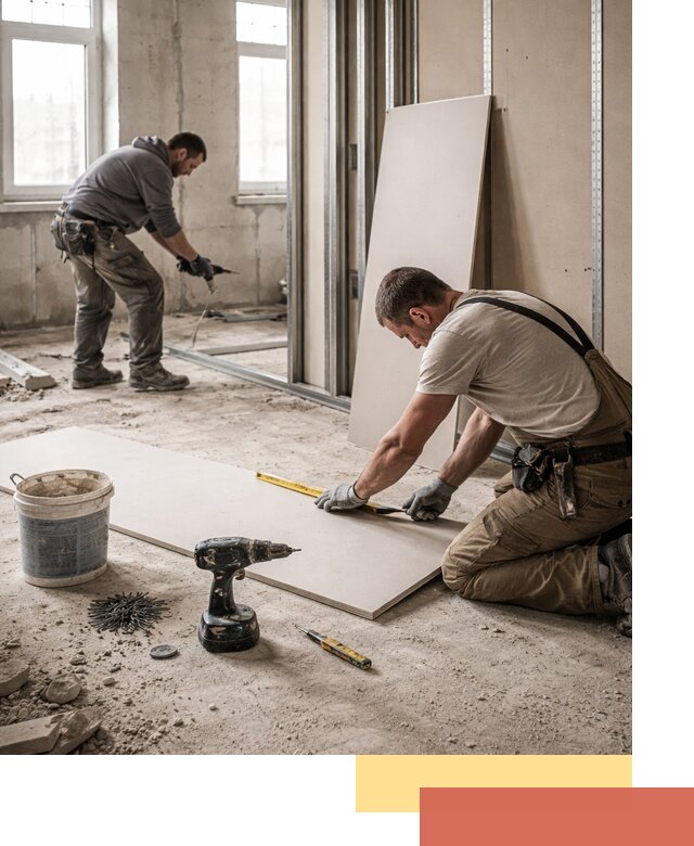 Кладка перегородок из ПГП под ключ в Баксане