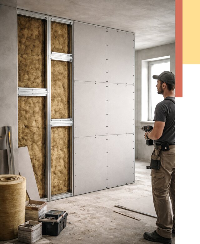 Усиленная перегородка под навеску в Баксане от 12931 руб. — монтаж под ключ | ОТДЕЛОЧНИК-Бкс