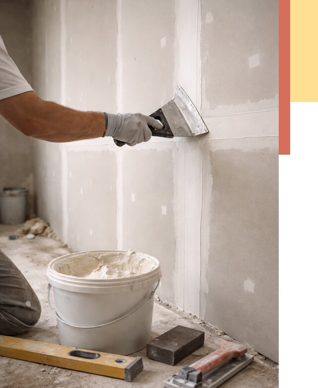 Шпаклевка перегородок из гипсокартона в Баксане от 2526 руб. — услуги ОТДЕЛОЧНИК-Бкс