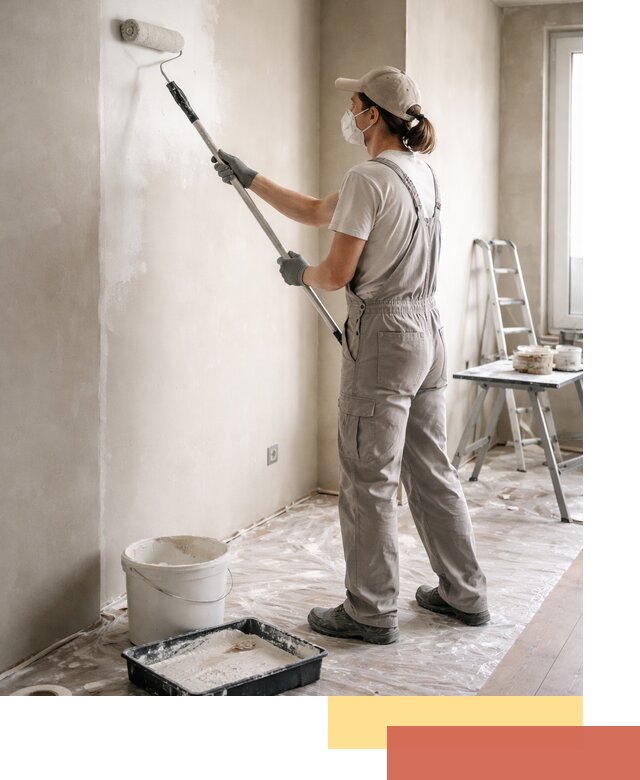 Покраска перегородок из гипсокартона в Баксане качественно и недорого