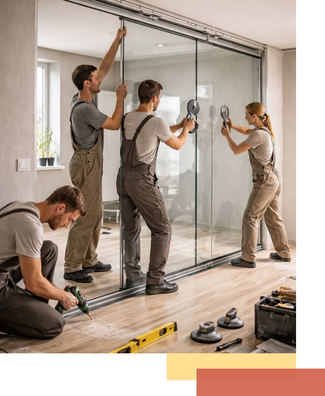 Изготовление стеклянных перегородок на заказ в Баксане