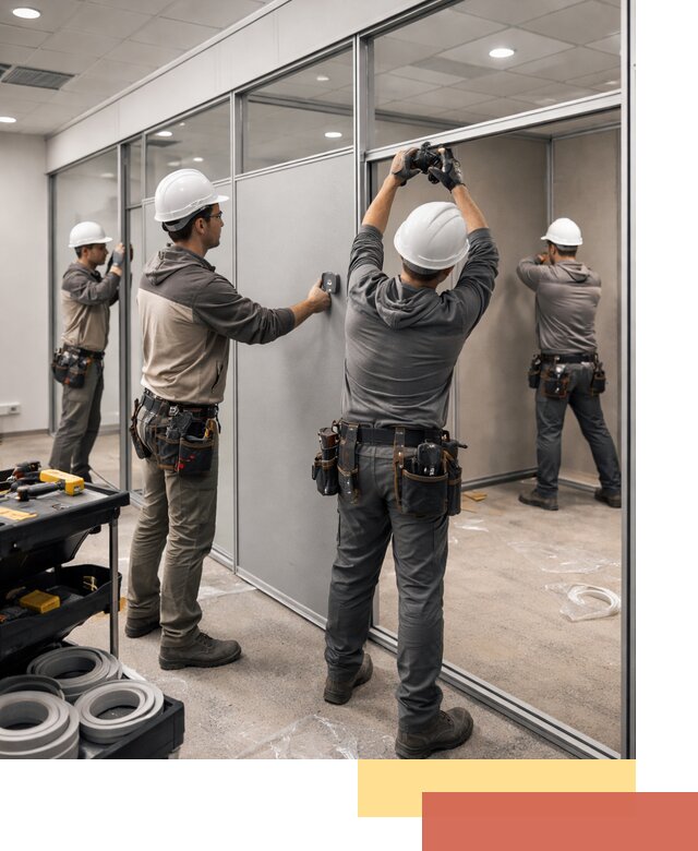 Мобильные офисные перегородки под ключ в Баксане