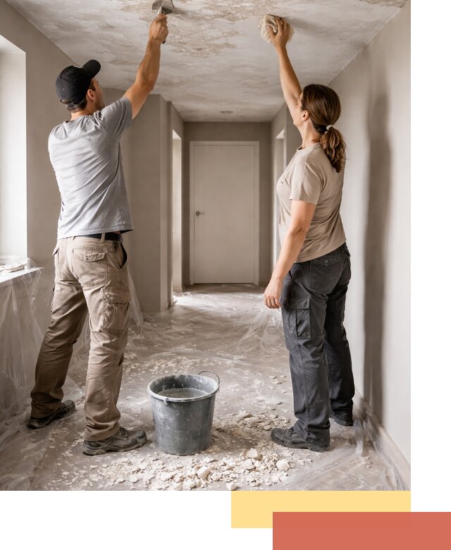 Удаление побелки с потолка в Баксане — быстро и аккуратно