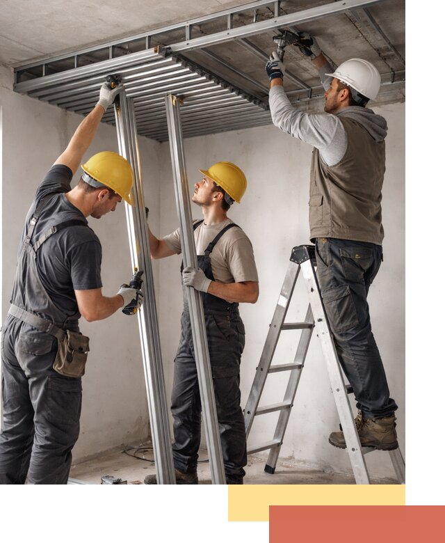 Монтаж реечного потолка под ключ в Баксане