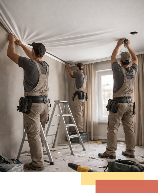 Монтаж матового натяжного потолка в Баксане качественно и быстро