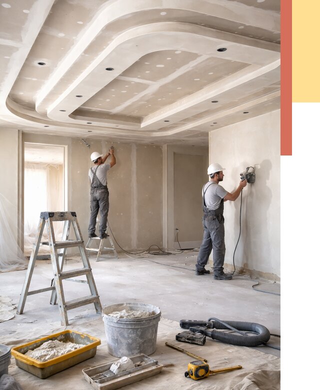 Многоуровневый потолок из гипсокартона в Баксане от 758 руб. под ключ | ОТДЕЛОЧНИК-Бкс