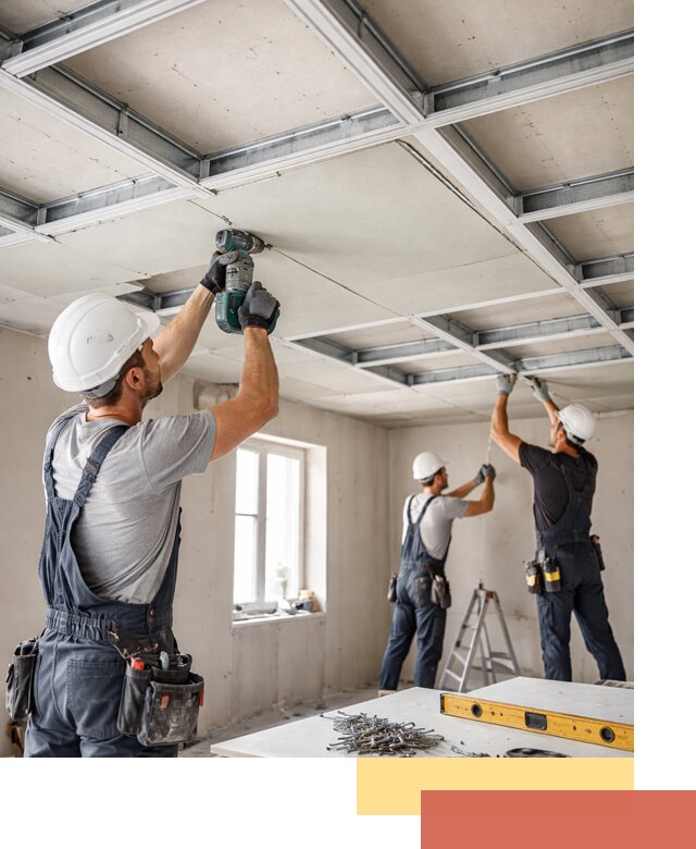 Кессонный потолок из гипсокартона под ключ в Баксане