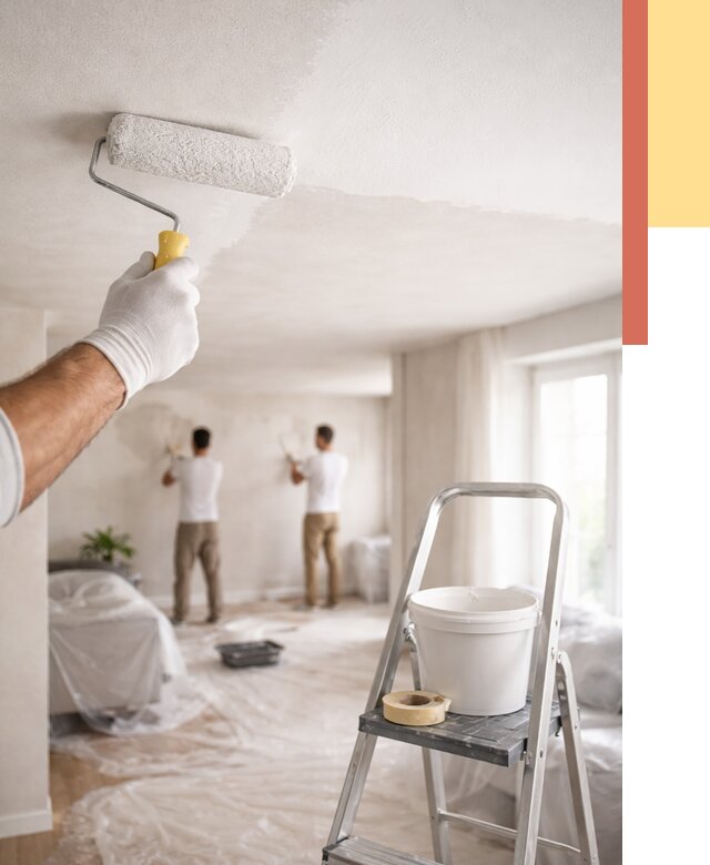 Покраска потолка акриловой краской в Баксане от 2526 руб. | ОТДЕЛОЧНИК-Бкс