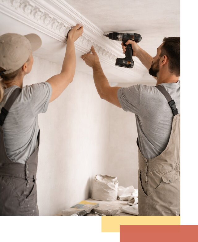 Профессиональный монтаж лепнины на потолок в Баксане