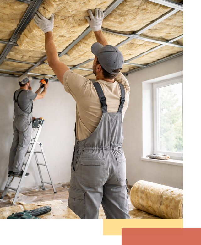 Утепление потолка под ключ в Баксане качественно и быстро