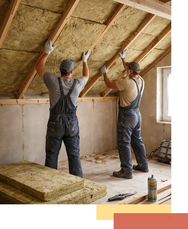 Утепление потолка минеральной ватой в Баксане