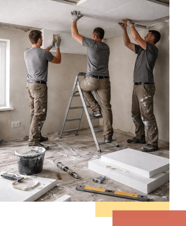 Утепление потолка пенопластом в Баксане быстро и качественно