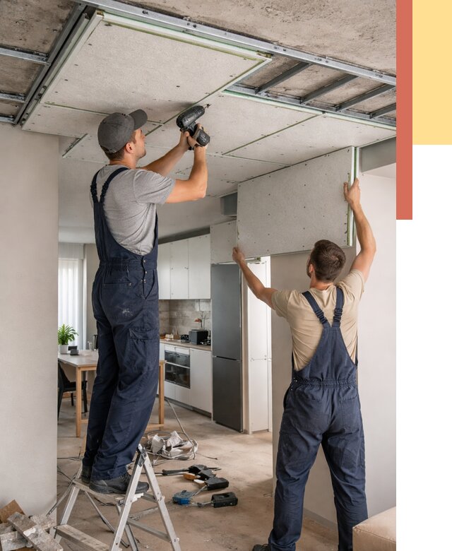 Шумоизоляция потолка панелями зипс в Баксане от 1869 руб. под ключ | ОТДЕЛОЧНИК-Бкс